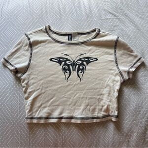 butterfly crop top